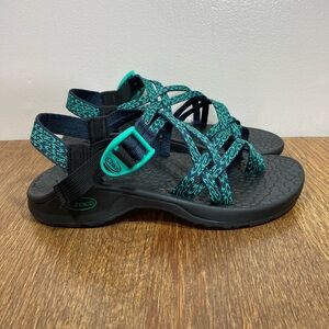 Chaco Classic Double Strap Hiking Sandal Women’s Size 7 Green/Black